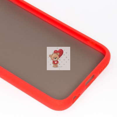 Чехол-накладка для Apple iPhone 6 (красный/черный) - PC041