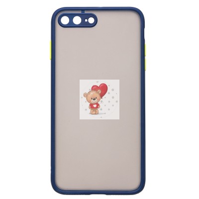 Чехол-накладка для Apple iPhone 7 Plus (темно-синий/черный) - PC041 Чехол-накладка для Apple iPhone 7 Plus (темно-синий/черный) - PC041