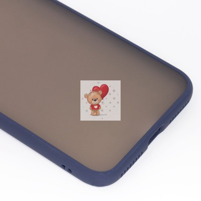 Чехол-накладка для Apple iPhone 7 Plus (темно-синий/черный) - PC041