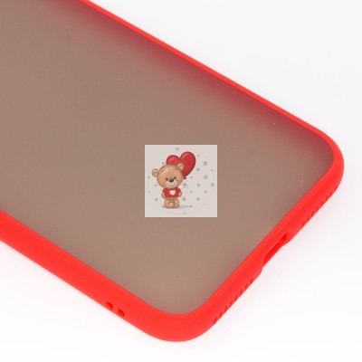 Чехол-накладка для Apple iPhone 7 Plus (красный/черный) - PC041