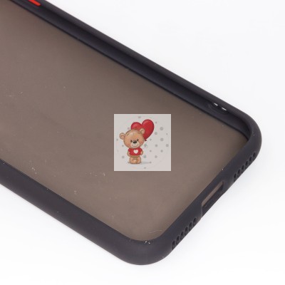 Чехол-накладка для Apple iPhone SE 2020 (черный/черный) - PC041