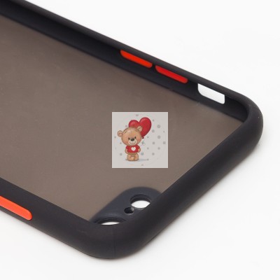 Чехол-накладка для Apple iPhone SE 2020 (черный/черный) - PC041