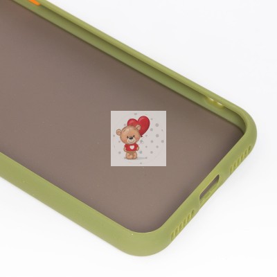 Чехол-накладка для Apple iPhone 7 (зеленый/черный) - PC041