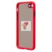 Чехол-накладка для Apple iPhone 7 (красный/черный) - PC041