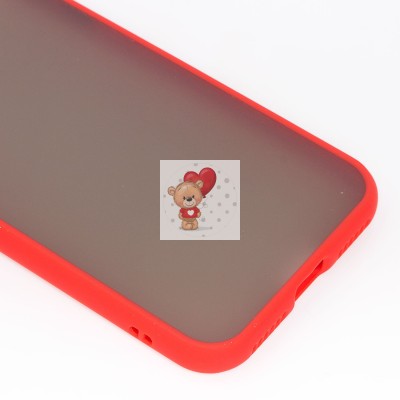 Чехол-накладка для Apple iPhone 7 (красный/черный) - PC041