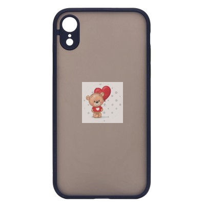 Чехол-накладка для Apple iPhone XR (темно-синий/черный) - PC041