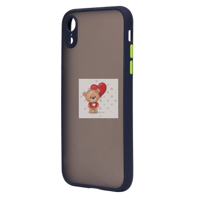 Чехол-накладка для Apple iPhone XR (темно-синий/черный) - PC041 Чехол-накладка для Apple iPhone XR (темно-синий/черный) - PC041