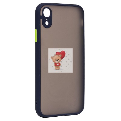 Чехол-накладка для Apple iPhone XR (темно-синий/черный) - PC041 Чехол-накладка для Apple iPhone XR (темно-синий/черный) - PC041