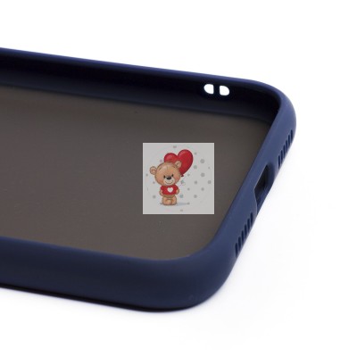 Чехол-накладка для Apple iPhone XR (темно-синий/черный) - PC041 Чехол-накладка для Apple iPhone XR (темно-синий/черный) - PC041