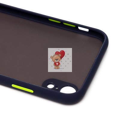 Чехол-накладка для Apple iPhone XR (темно-синий/черный) - PC041 Чехол-накладка для Apple iPhone XR (темно-синий/черный) - PC041