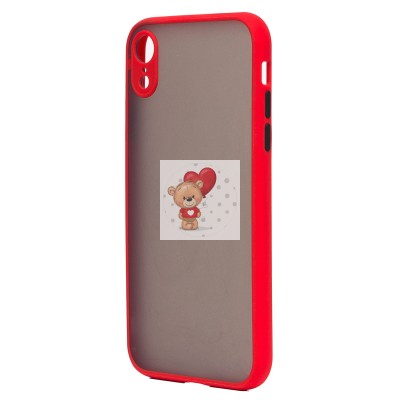 Чехол-накладка для Apple iPhone XR (красный/черный) - PC041 Чехол-накладка для Apple iPhone XR (красный/черный) - PC041