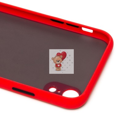 Чехол-накладка для Apple iPhone XR (красный/черный) - PC041 Чехол-накладка для Apple iPhone XR (красный/черный) - PC041