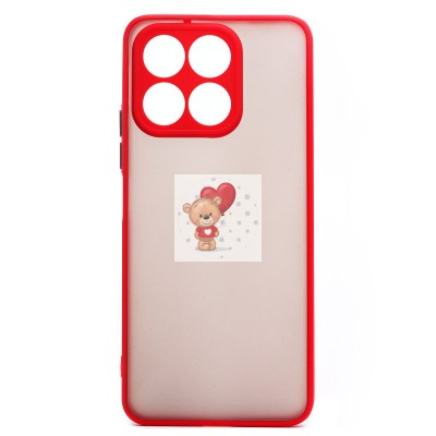 Чехол-накладка для Honor X8a (красный) - PC041