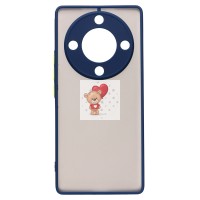 Чехол-накладка для Huawei Honor X9a (темно-синий/черный) - PC041