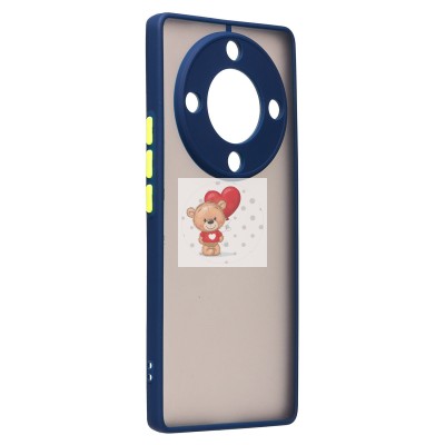 Чехол-накладка для Huawei Honor X9a (темно-синий/черный) - PC041