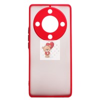 Чехол-накладка для Huawei Honor X9a (красный/черный) - PC041
