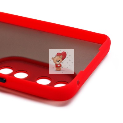 Чехол-накладка для Huawei Honor 90 (красный/черный) - PC041