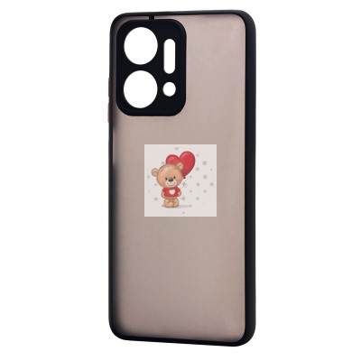 Чехол-накладка для Huawei Honor X7a (черный) - PC041