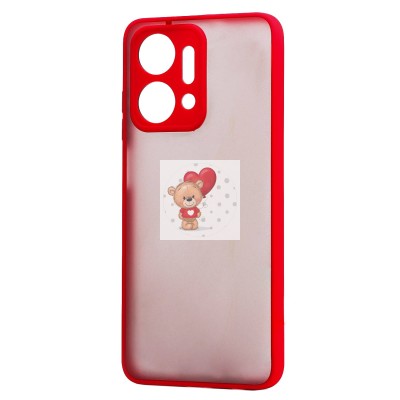 Чехол-накладка для Huawei Honor X7a (красный) - PC041