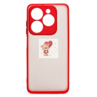 Чехол-накладка для Infinix Hot 40i (красный) - PC041