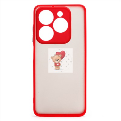 Чехол-накладка для Infinix Hot 40i (красный) - PC041