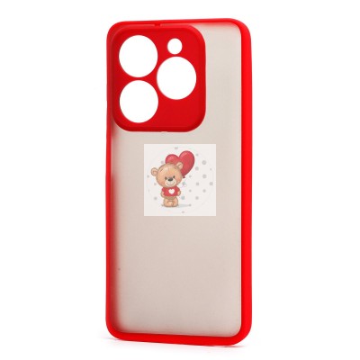 Чехол-накладка для Infinix Hot 40i (красный) - PC041