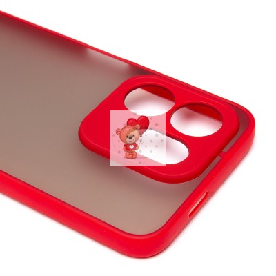 Чехол-накладка для Infinix Hot 50i (красный) - PC041