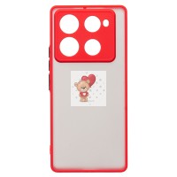 Чехол-накладка для Infinix Note 40 Pro 4G (красный) - PC041 Чехол-накладка для Infinix Note 40 Pro 4G (красный) - PC041