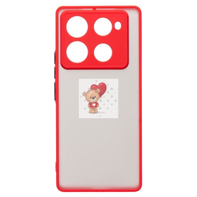 Чехол-накладка для Infinix Note 40 Pro 4G (красный) - PC041 Чехол-накладка для Infinix Note 40 Pro 4G (красный) - PC041