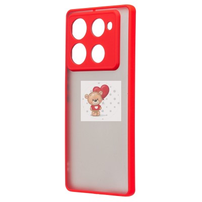 Чехол-накладка для Infinix Note 40 Pro 4G (красный) - PC041 Чехол-накладка для Infinix Note 40 Pro 4G (красный) - PC041