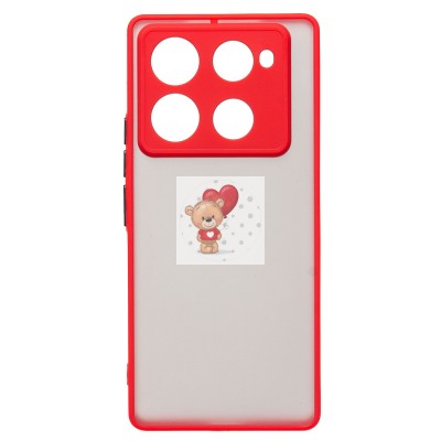 Чехол-накладка для Infinix Note 40 Pro 5G (красный) - PC041 Чехол-накладка для Infinix Note 40 Pro 5G (красный) - PC041