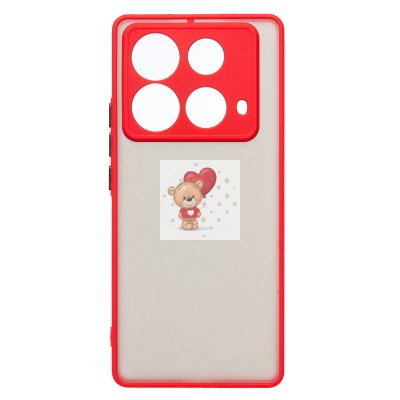 Чехол-накладка для Infinix Note 40 (красный) - PC041 Чехол-накладка для Infinix Note 40 (красный) - PC041