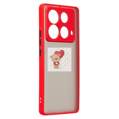 Чехол-накладка для Infinix Note 40 (красный) - PC041 Чехол-накладка для Infinix Note 40 (красный) - PC041