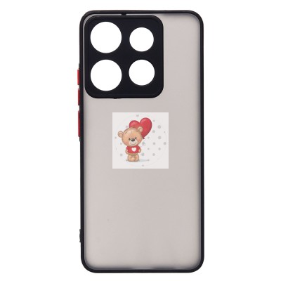 Чехол-накладка для Infinix Smart 7 Global (X6515) (черный) - PC041 Чехол-накладка для Infinix Smart 7 Global (X6515) (черный) - PC041