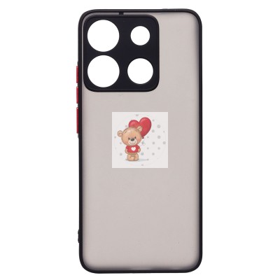 Чехол-накладка для Infinix Smart 7 Plus (черный) - PC041 Чехол-накладка для Infinix Smart 7 Plus (черный) - PC041