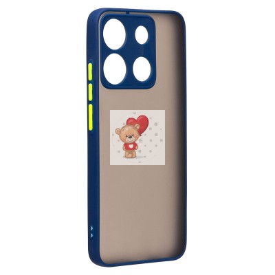 Чехол-накладка для Infinix Smart 7 Plus (темно-синий) - PC041 Чехол-накладка для Infinix Smart 7 Plus (темно-синий) - PC041