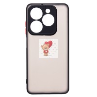 Чехол-накладка для Infinix Smart 8 Pro (черный) - PC041 Чехол-накладка для Infinix Smart 8 Pro (черный) - PC041