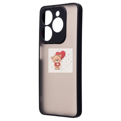 Чехол-накладка для Infinix Smart 8 Pro (черный) - PC041 Чехол-накладка для Infinix Smart 8 Pro (черный) - PC041