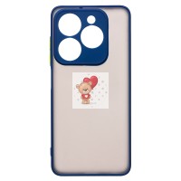 Чехол-накладка для Infinix Smart 8 Pro (темно-синий) - PC041 Чехол-накладка для Infinix Smart 8 Pro (темно-синий) - PC041