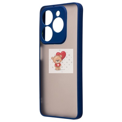 Чехол-накладка для Infinix Smart 8 Pro (темно-синий) - PC041 Чехол-накладка для Infinix Smart 8 Pro (темно-синий) - PC041