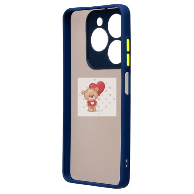 Чехол-накладка для Infinix Smart 8 Pro (темно-синий) - PC041 Чехол-накладка для Infinix Smart 8 Pro (темно-синий) - PC041