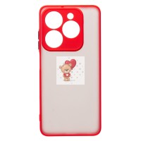 Чехол-накладка для Infinix Smart 8 Pro (красный) - PC041 Чехол-накладка для Infinix Smart 8 Pro (красный) - PC041