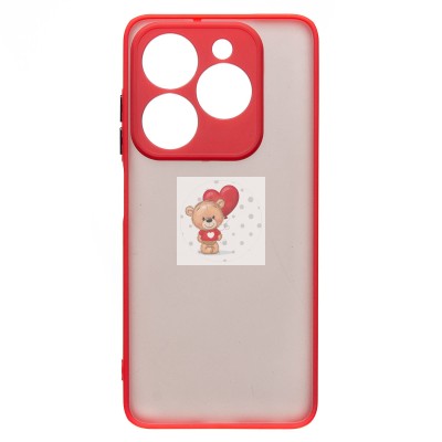 Чехол-накладка для Infinix Smart 8 (красный) - PC041