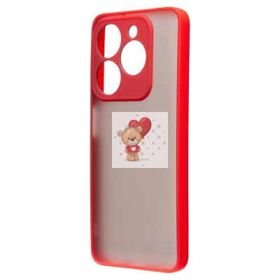 Чехол-накладка для Infinix Smart 8 (красный) - PC041 Чехол-накладка для Infinix Smart 8 (красный) - PC041