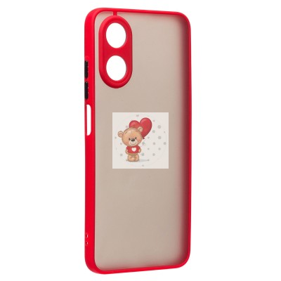 Чехол-накладка для OPPO A17 (красный) - PC041 Чехол-накладка для OPPO A17 (красный) - PC041