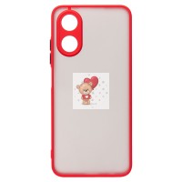 Чехол-накладка для OPPO A17k (красный) - PC041