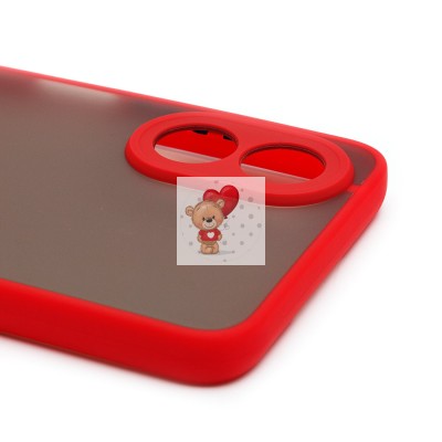 Чехол-накладка для OPPO A38 (красный/черный) - PC041