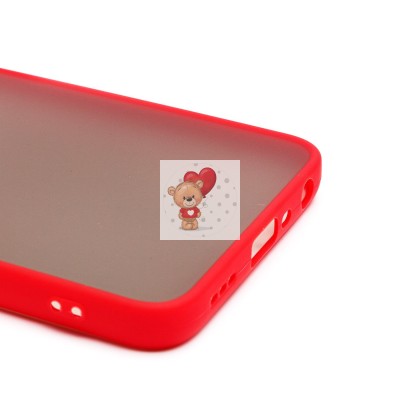 Чехол-накладка для OPPO A38 (красный/черный) - PC041