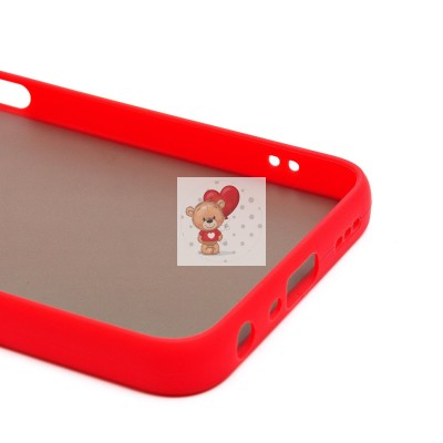 Чехол-накладка для OPPO A38 (красный/черный) - PC041