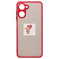 Чехол-накладка для OPPO realme 10 4G (красный) - PC041